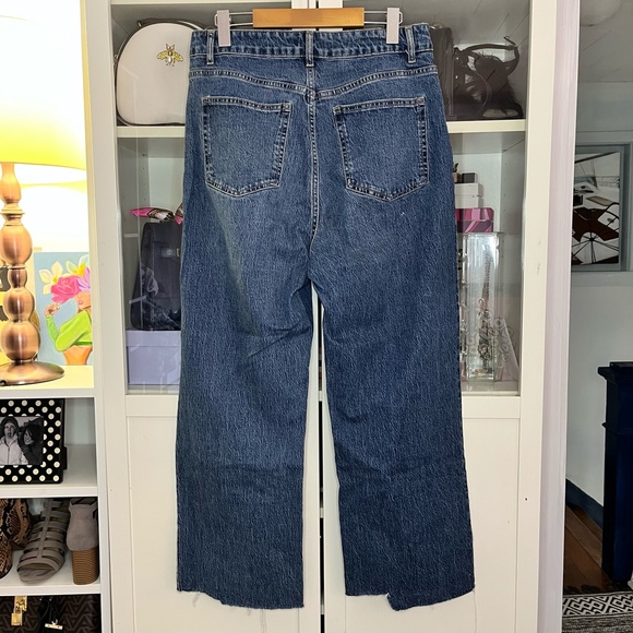 H&M Medium Blue Wash Slightly Cropped Jeans Size 10 - Picture 8 of 9